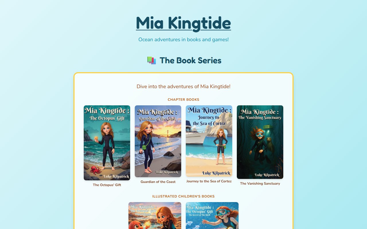 Mia Kingtide website and book series