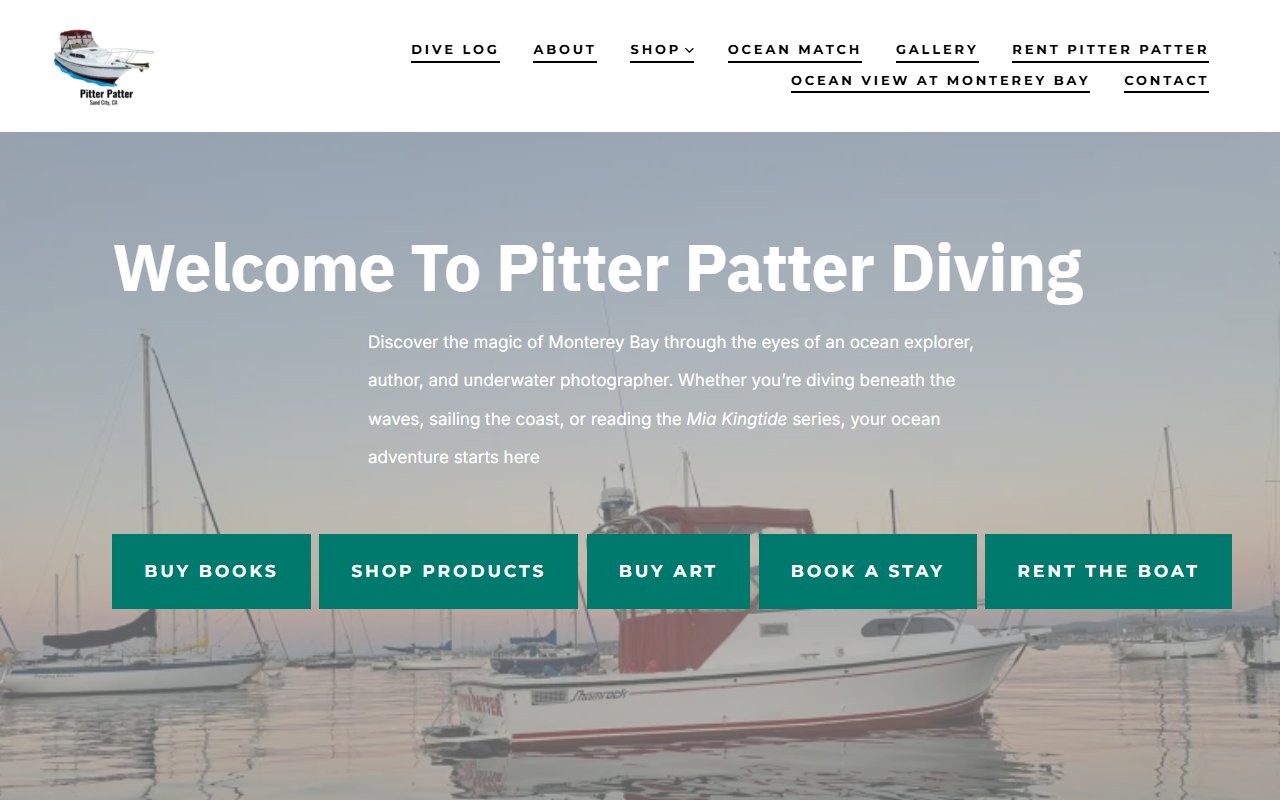 Pitter Patter Diving blog and media platform